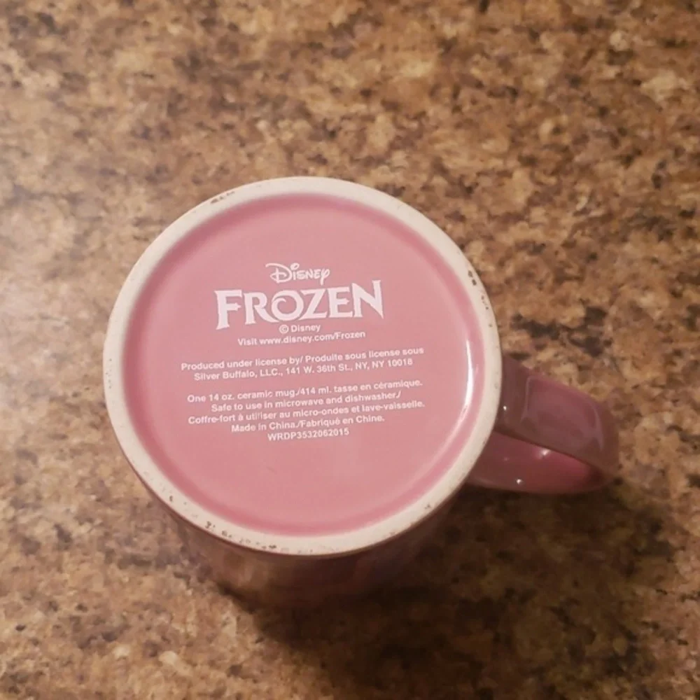 Disney FROZEN Large 14 oz. Pink‎ Anna Character Ceramic Coffee Mug